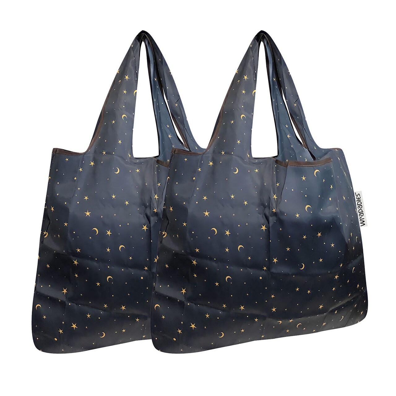 Wrapables Foldable Tote Nylon Reusable Grocery Bag (Set of 2)
